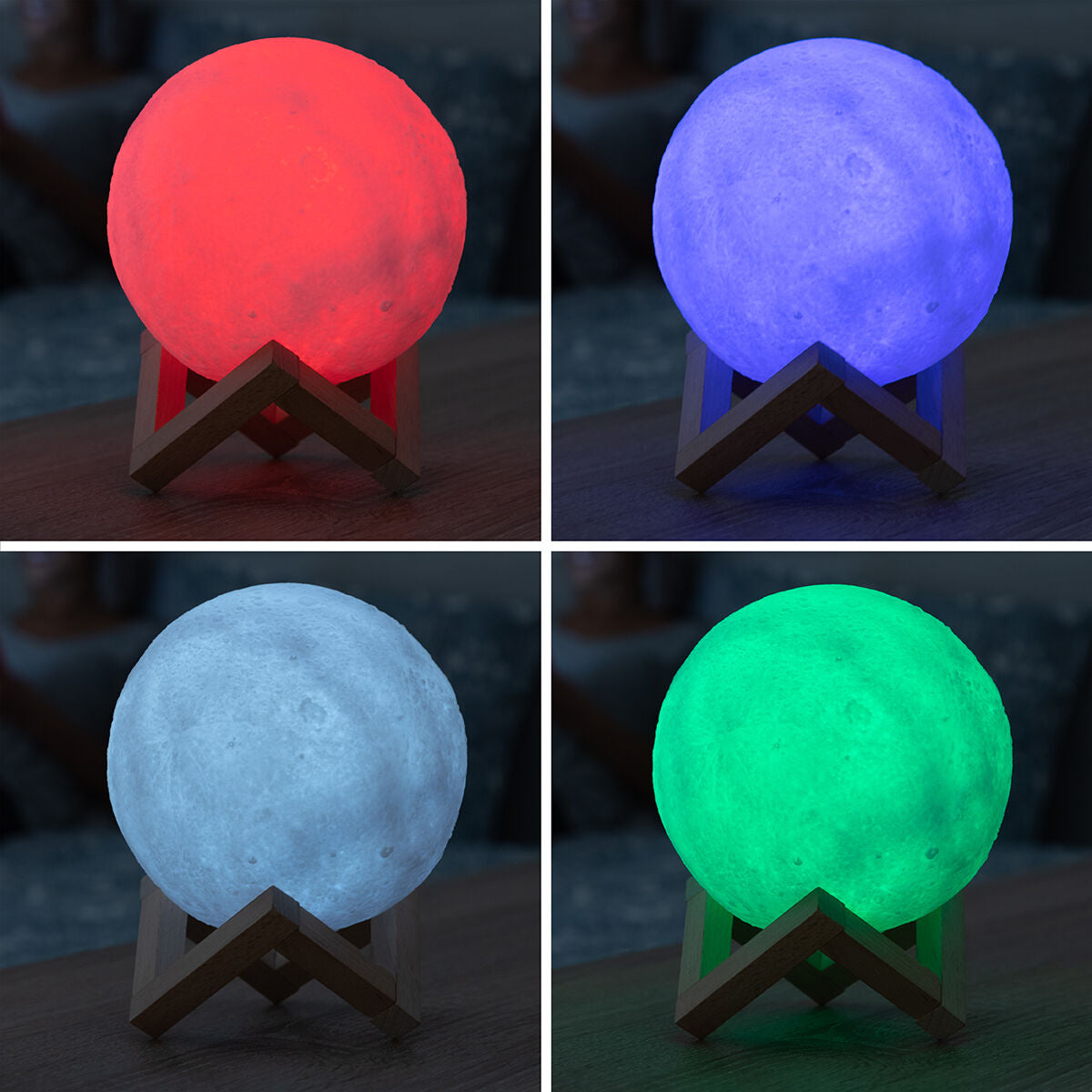 Lampada LED Ricaricabile Luna Moondy InnovaGoods